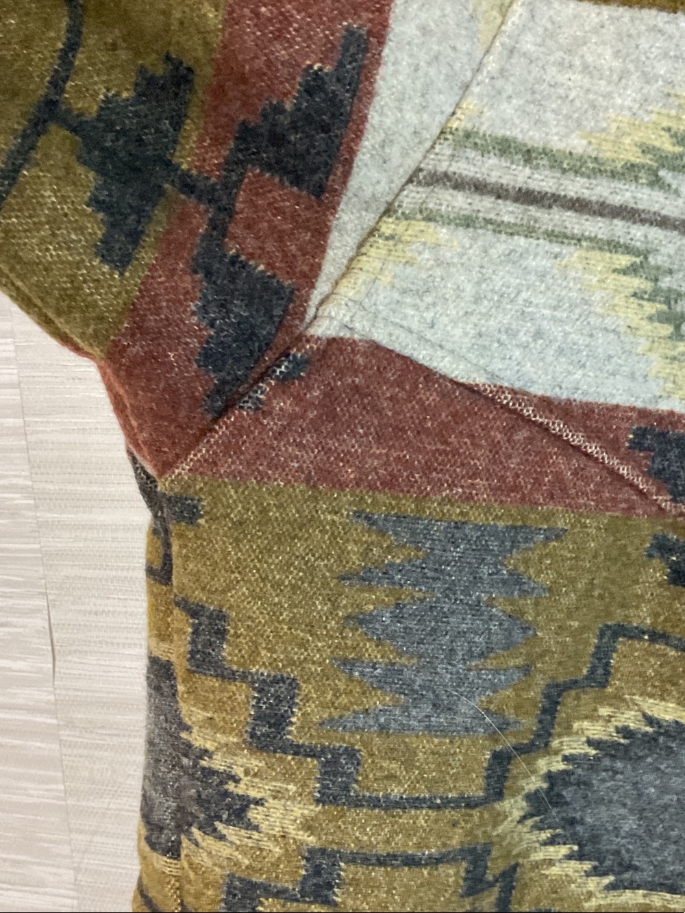 Pendleton Aztec Navajo Southwestern Aztec Wool Field Jacket EUC Large Zipper - Picture 7 of 16